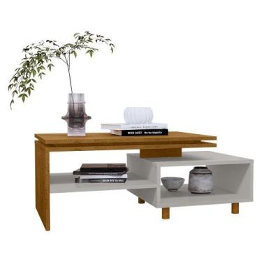 Imagem de Mesa de Centro Sala Lima com Pés de Madeira Maciça - Móveis Bechara, N