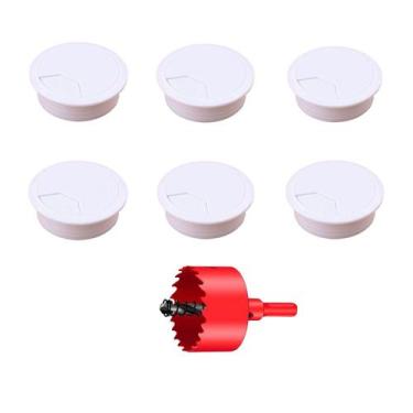 Imagem de Ilhó de mesa TuTuya 6PCS 80mm branco com serra