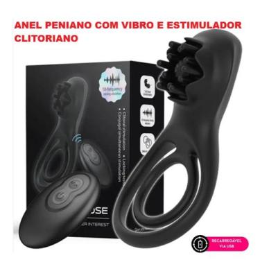 Imagem de Vibrador Recarregável C/ Controle Remoto, Possui 10 Modos de Vibração 