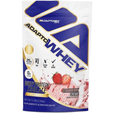 Imagem de Adaptogen Whey Isolado Whey Protein Isolate 2268kg Morango