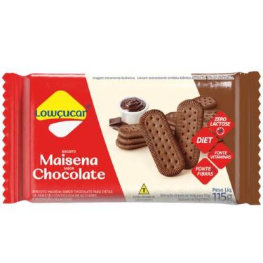 Imagem de Biscoito Maisena De Chocolate 115g Zero Açúcares - Lowçúcar