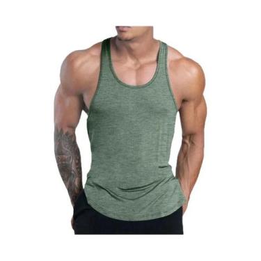 Imagem de Camiseta Regata Masculina De Secagem Rápida E Elástica Para Fitness, T