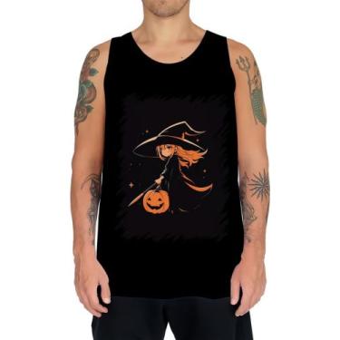 Imagem de Camiseta Regata Bruxa Halloween Laranja Festa 1 - Kasubeck Store, Baby