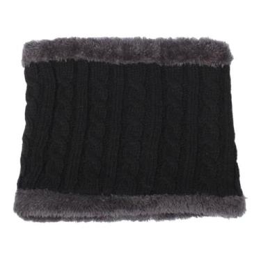 Imagem de Somente Cachecol Gola Forrada Lã Inverno Quente Unissex - Modas Fagund