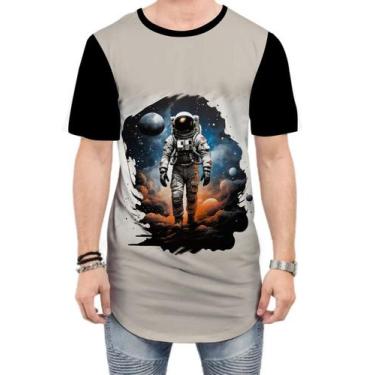 Imagem de Camiseta Longline Astronauta Espaço Espacial Estrelas 6 - Kasubeck Sto