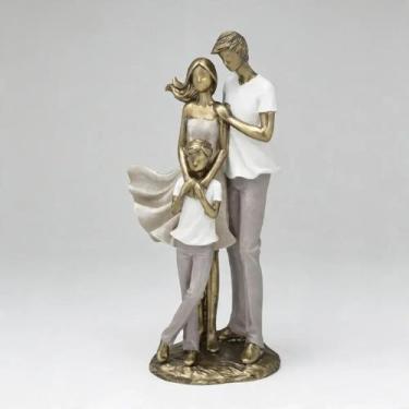 Imagem de Escultura Familia Com Filho Em Resina - Espressione
