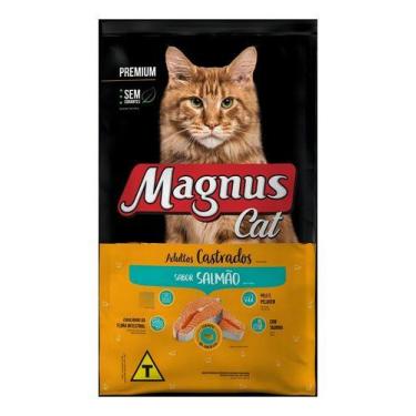 Imagem de Ração Magnus Premium Gatos Adultos Castrados Salmão 10,1kg