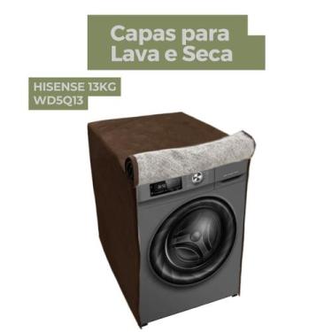 Imagem de Capa para lava e seca hisense 13kg wd5q13 impermeável flex - Capas Fle