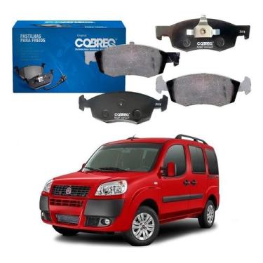 Imagem de Jogo Pastilha Freio Dianteira Fiat Doblo 1.4 1.8 2010 A 2020 - Cobreq