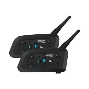 Imagem de Intercomunicador Bluetooth Para Capacete De Moto XINOWY V6PRO 35mm Par