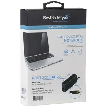 Imagem de Fonte para notebook lenovo 20v 3.25a 65w pino retangular (usb) - BESTB