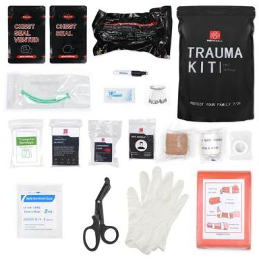 Imagem de Kit de trauma, bandagem hemostática genérica IFAK Medical, 18 peças - 