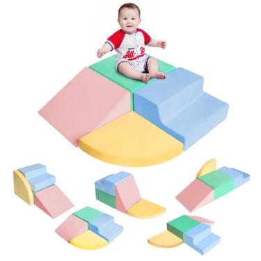 Imagem de Brinquedos de Escalada DTRK Ginásio de Brincar Interno Macio 4 Peças