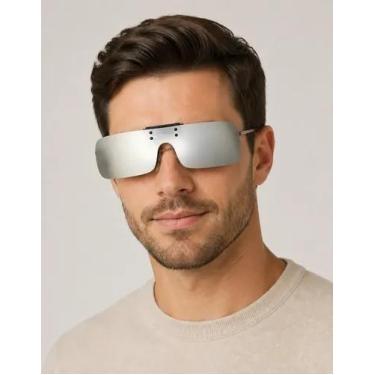 Imagem de Lentes Clip On para Óculos Polarizado Proteção UV400 - VINKIN, Cinza c