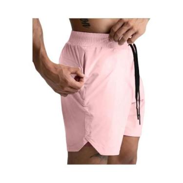 Imagem de Shorts Masculinos De Secagem Rápida Em Cor Sólida, Camada Única, Tecid