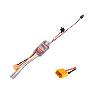 Imagem de ESC Escovado 60A 2-3S 5V/2A Para Carros RC 1/16 1/12 1/10 Com Plugue T