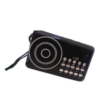 Imagem de Mini Radio Digital Radio Recarregável Fm Fone Usb Cartão J31