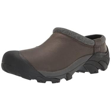 Imagem de KEEN Tamanco feminino Targhee 2 de couro casual sem cadarço, Estanho/preto, 10.5