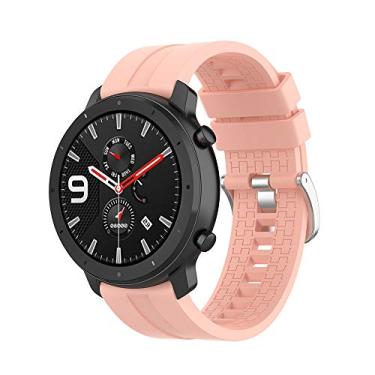 Imagem de Pulseiras NSmart compatíveis com Amazfit GTR 47MM / GTR 2 / GTR 2e / GTR 3 / GTR 4 (Rosa Hw)