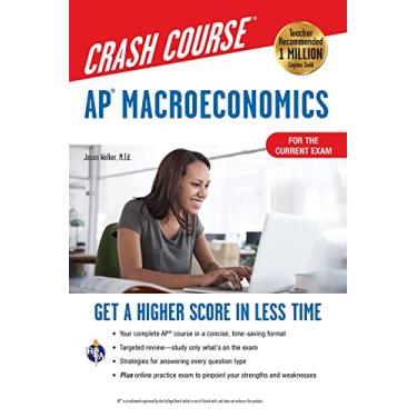 Imagem de Ap(r) Macroeconomics Crash Course, Book + Online: Get a Higher Score in Less Time