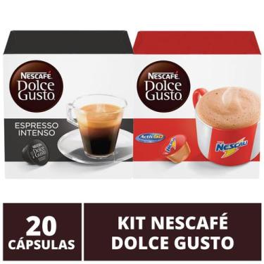 Imagem de 20 Capsulas Dolce Gusto, Capsula Café Espresso E Nescau - Nescafé