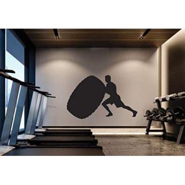 Imagem de Adesivo de parede Academia Crossfit 80cm x 50cm