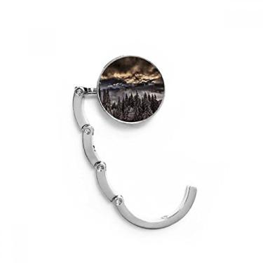 Imagem de Cabide dobrável com gancho de mesa de céu escuro branco de pinheiro