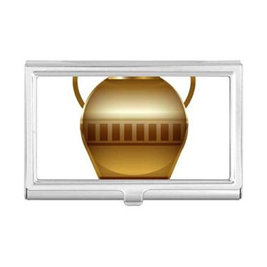 Imagem de Porta-cartões de visita com estampa abstrata decorativa do antigo Egito