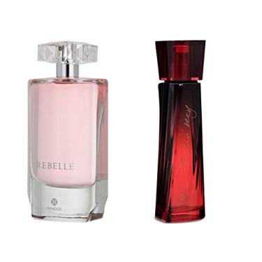 Imagem de Kit Perfumes Feminino Fellin Sexy For Her E Rebelle Hinode