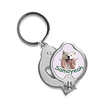 Imagem de Cortador de unhas Samoyed Pet Piada Gesto Art Deco Presente Fashion Cortador de unhas Tesoura de aço inoxidável