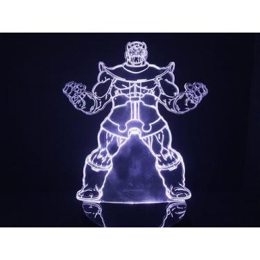 Imagem de Luminária Led 3D Thanos Vingadores Guerra Infinita - Geeknario
