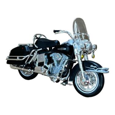 Imagem de Miniatura Moto Harley Davidson Flh Electra Glide 1966 1:18 - Maisto
