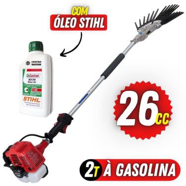 Imagem de Equipamento Para Derriçar Café Nakashi Com Motor Mitsubishi TU26 Haste de 110cm e Mãozi...