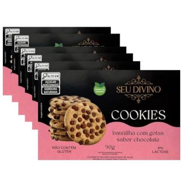 Imagem de Cookie Sem Lactose Sem Glúten sabor Baunilha Seu Divino 6 caixas de 90g