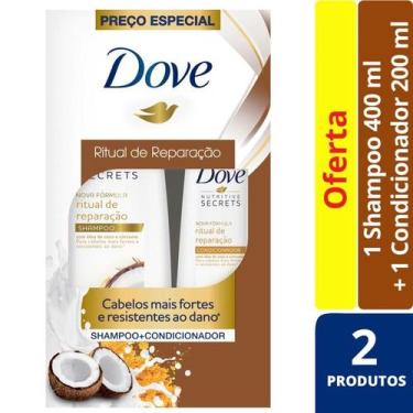 Imagem de Shampoo Dove Ritual De Reparação 400ml + Condicionador 200ml