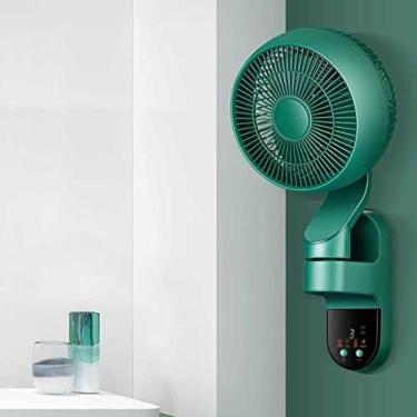 Imagem de Ventilador De Montagem Em Parede Para Toda A Sala, Montado Na Parede Doméstico, Com Controle Remoto Para Circulação De Ar Ideal - Ventilador Elétrico Silencioso, 3 Velocidades, Temporizador De 9 H