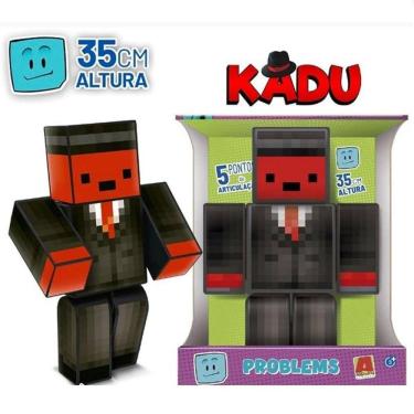 Boneco Zoom Turma do Problems - Grande - 35cm- Minecraft - Streamers-   - Algazarra