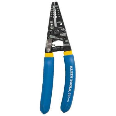 Imagem de Cortador e descascador de fios Klein Tools 11055, azul/amarelo