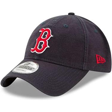 Imagem de New Era Boné ajustável MLB Core Classic 9TWENTY tamanho único, Boston Red Sox azul-marinho, Tamanho Único