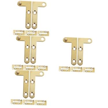 Imagem de DOITOOL 16 Conjuntos Dobradiça da porta pivotante para cima e para baixo porta sanfonada Dobradiça para armário acessórios para janelas ferragem da porta pivotante Antiguidade