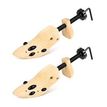 Imagem de JSHshield Sapatos de Madeira Maca Sapatos Shaper, Par de árvores de Cedro Profissional Premium para Homens, Widener Ajustável do Sapato & Expansor para Mulheres