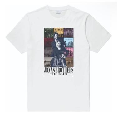 Imagem de Camiseta Jonas Brothers Camisa Unissex Algodão Tour - Semprenaluta