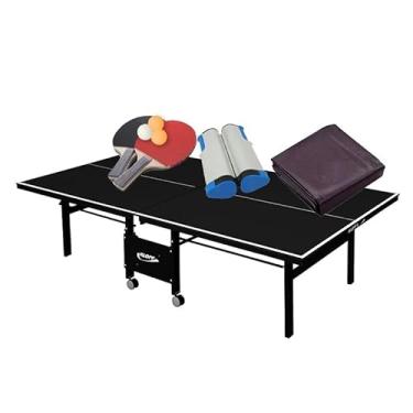 Imagem de MESA DE PING PONG MDF 18mm 1084 PRETA KLOPF + Kit Completo 5091 + Capa Fechada