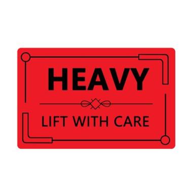 Imagem de Besttile Elevação de adesivos pesados com etiquetas de cuidado, etiquetas adesivas de caixas de envio de envio, adesivos de etiqueta de envio para envio e embalagem, 300 peças por rolo.