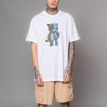 Imagem de Camiseta Vextor Robot Cat Manga Curta-Masculino