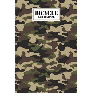 Imagem de Bicycle Log Journal: Cycling Logbook Camo Print Cover, Bike Riding, Bicycle Lovers, Log Book to keep track of daily Biking Training | 120 Pages, Size 6" x 9" | by Maike Kohl