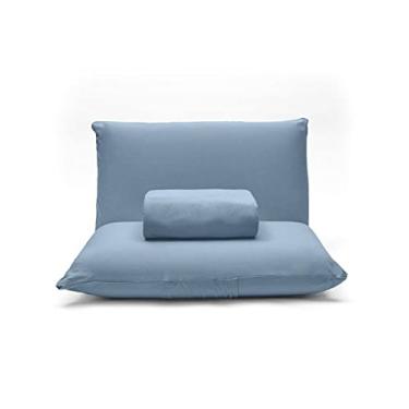 Imagem de Jogo de Cama Casal Buettner Basic Rolinho Jeans 3 Peças