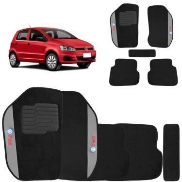 Imagem de Jogo Tapetes Carpete Fox 2004 a 2014 Preto 5 Peças