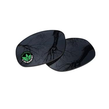 Imagem de Raydi Lentes de reposição de policarbonato para óculos de sol quadrados RayBan RB2027 62 mm - preto sólido - polarizado