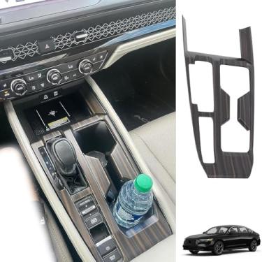 Imagem de GZPLMYKJYXGSPL Painel de manípulo de mudança de marchas de carro para Honda Accord 2023 2024 2025 acessórios, acabamento interno de carbono, consoles centrais, estrutura de capa de botões de botas